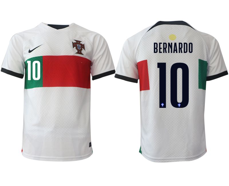 Men 2022 World Cup National Team Portugal away aaa versio white 10 Soccer Jersey